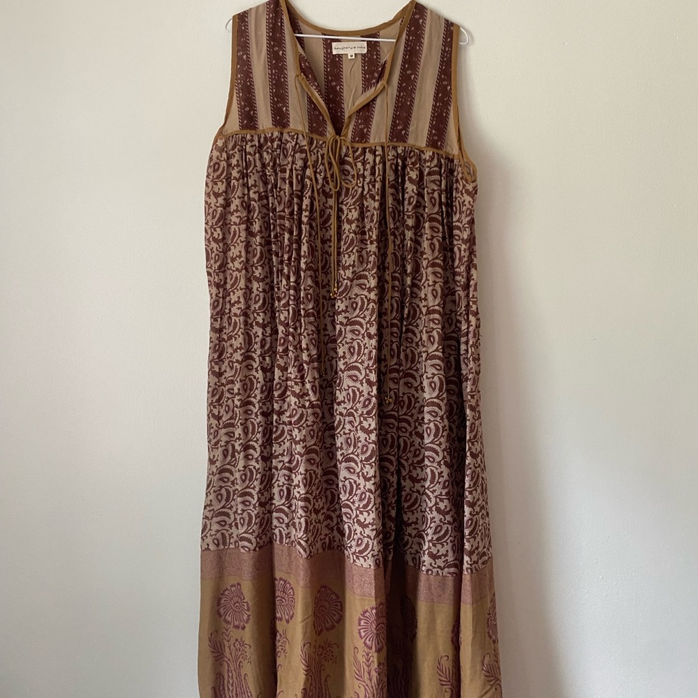 Daughters of India Earthy Patterned Maxi Dress